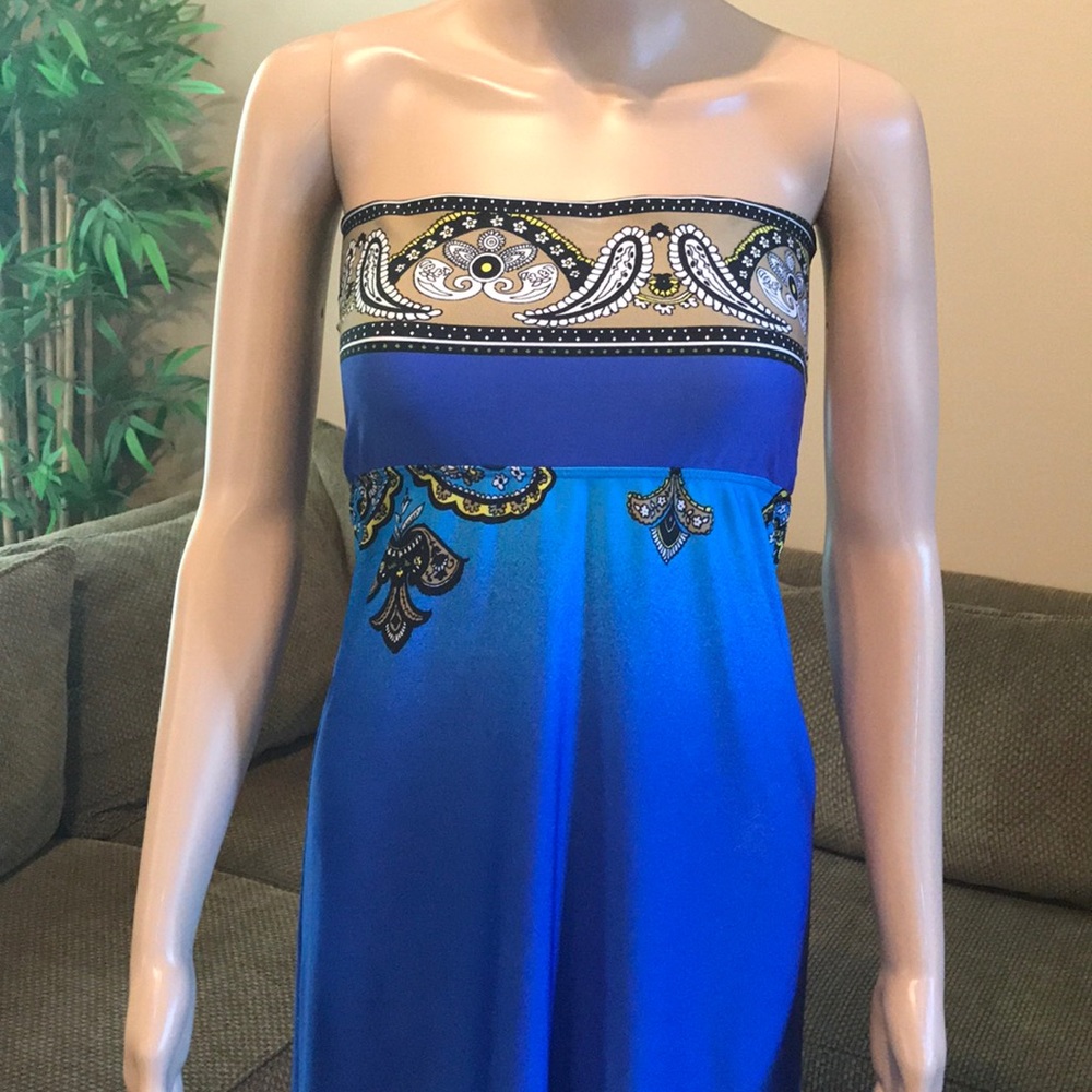 Multi color Paisley print Maxi Dress